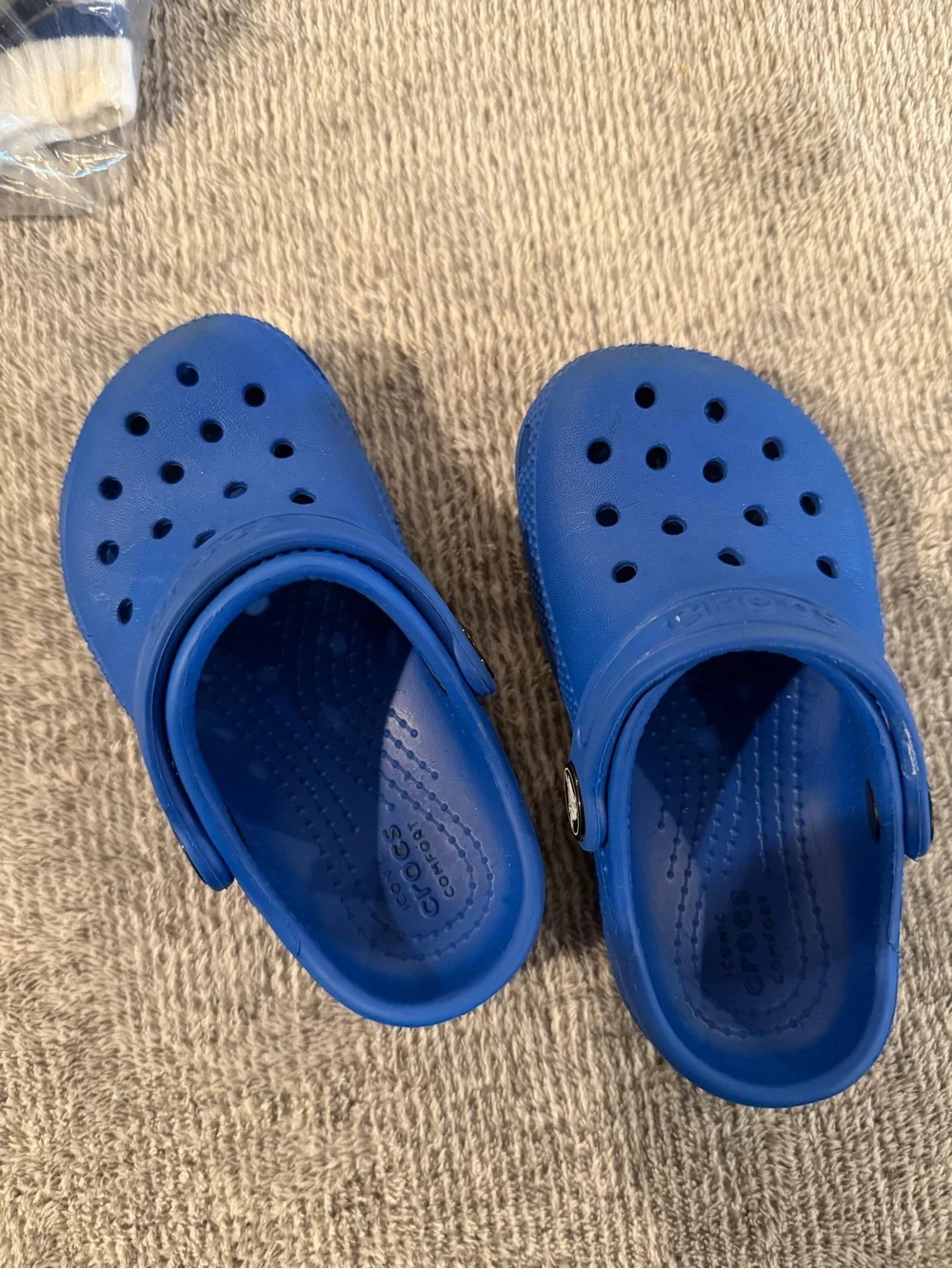 CROCS Kids Royal Blue Classic Clog with Heel Strap
